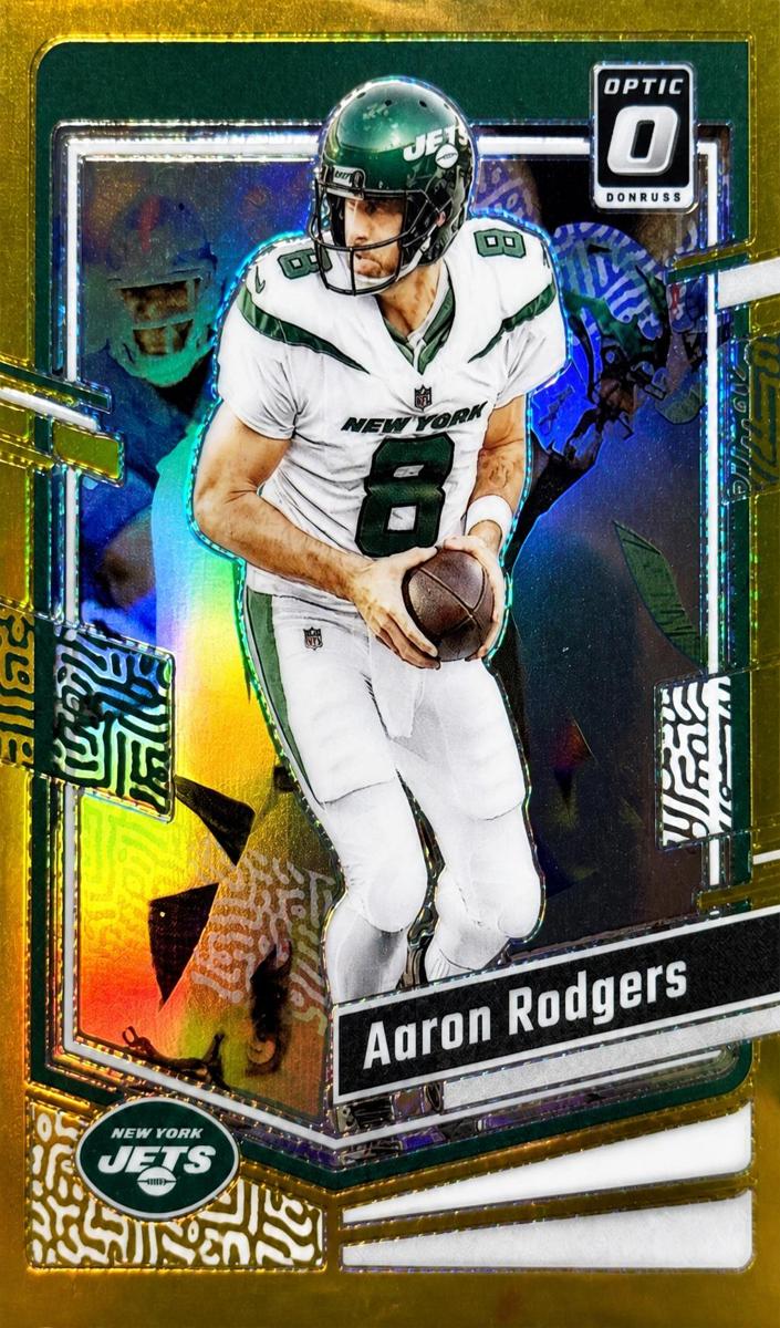 Aaron Rodgers 2023 Donruss Optic Football card