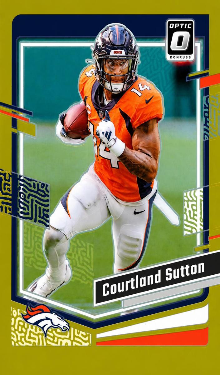 Courtland Sutton 2023 Donruss Optic Football card