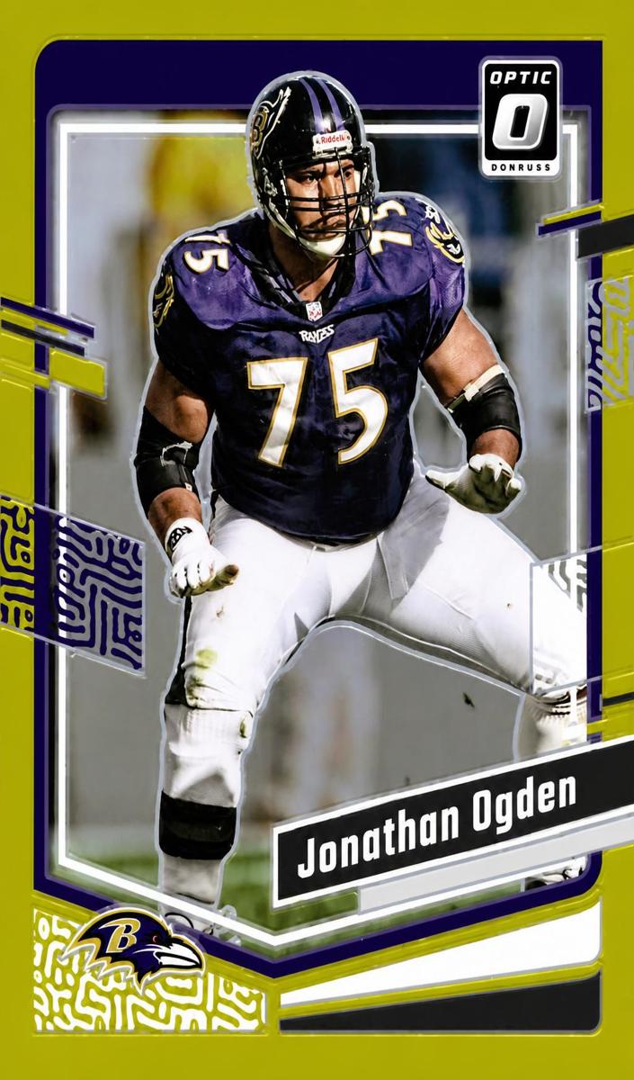 Jonathan Ogden 2023 Donruss Optic Football card