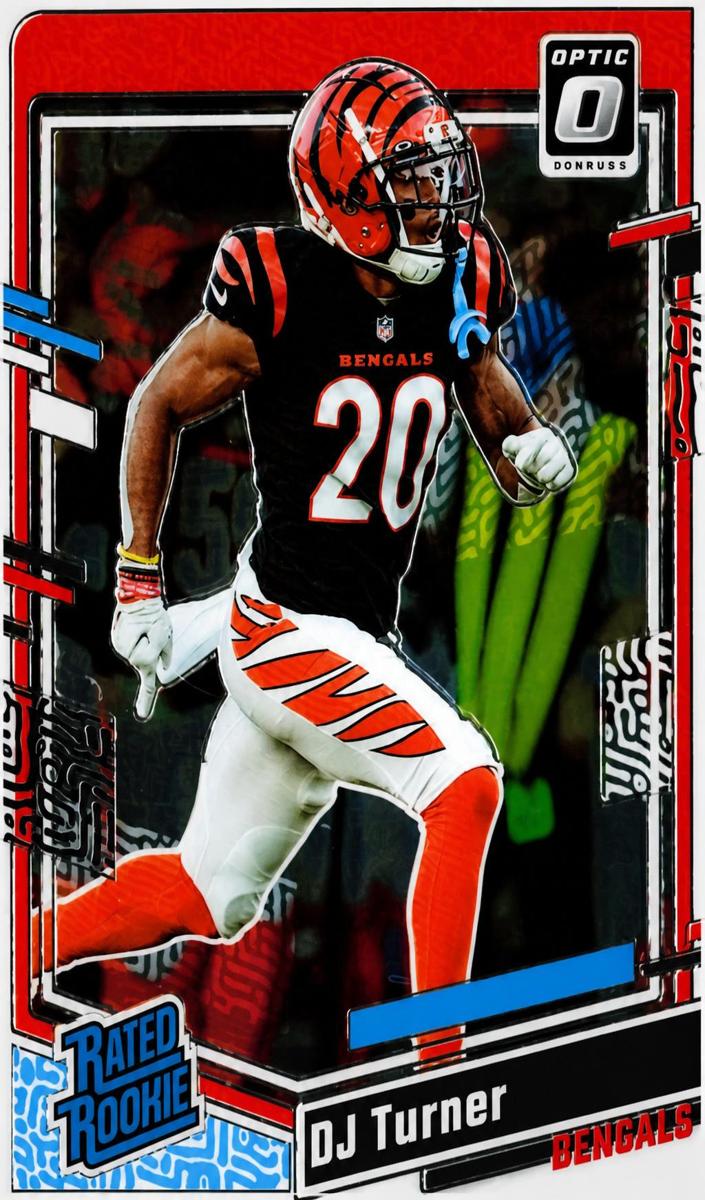 DJ Turner 2023 Donruss Optic Football card