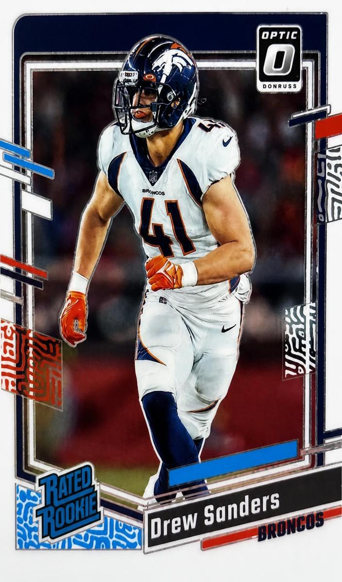 Drew Sanders 2023 Donruss Optic Football card