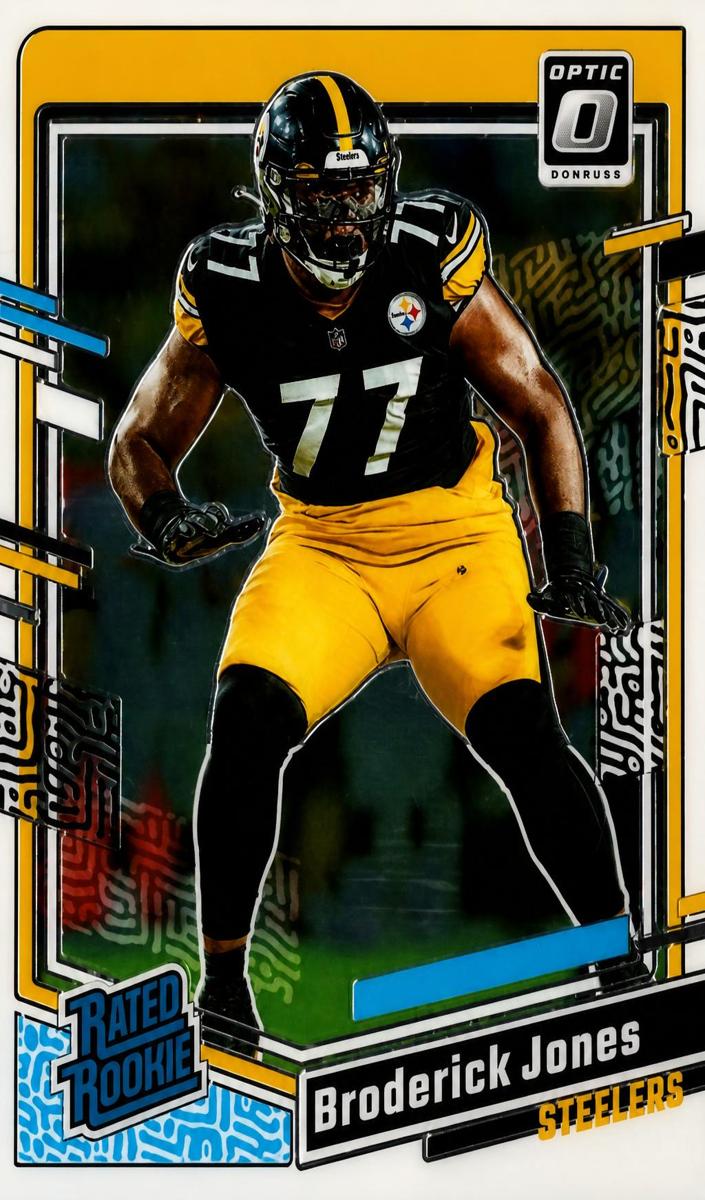 Broderick Jones 2023 Donruss Optic Football card