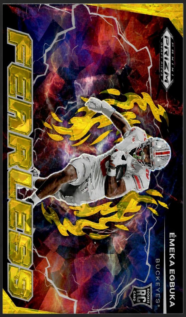 2025 Panini Prizm Draft Picks Emeka Egbuka [Gold Ice] #F-EEA card