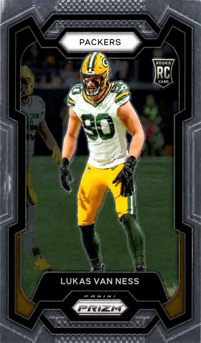 Lukas Van Ness 2023 Prizm Football card
