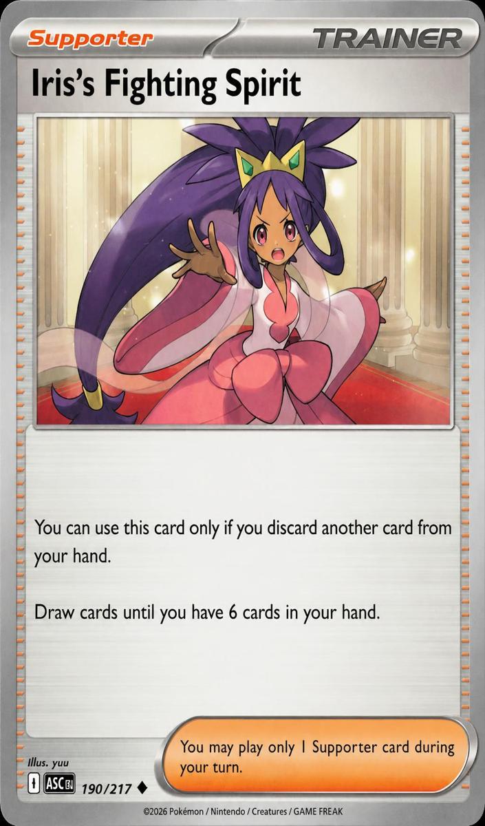 Iris's Fighting Spirit 2026 Pokemon Mega Evolution Ascended Heroes