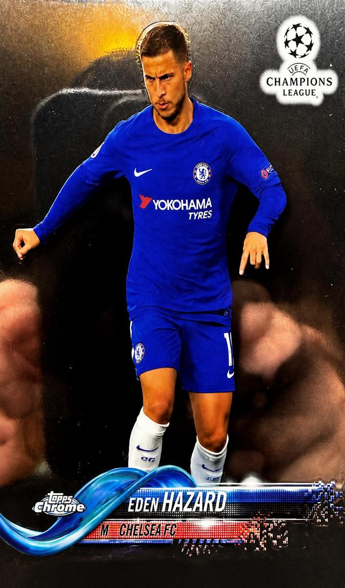 2017 Topps Chrome UEFA Champions League Eden Hazard [Gold] #30 card