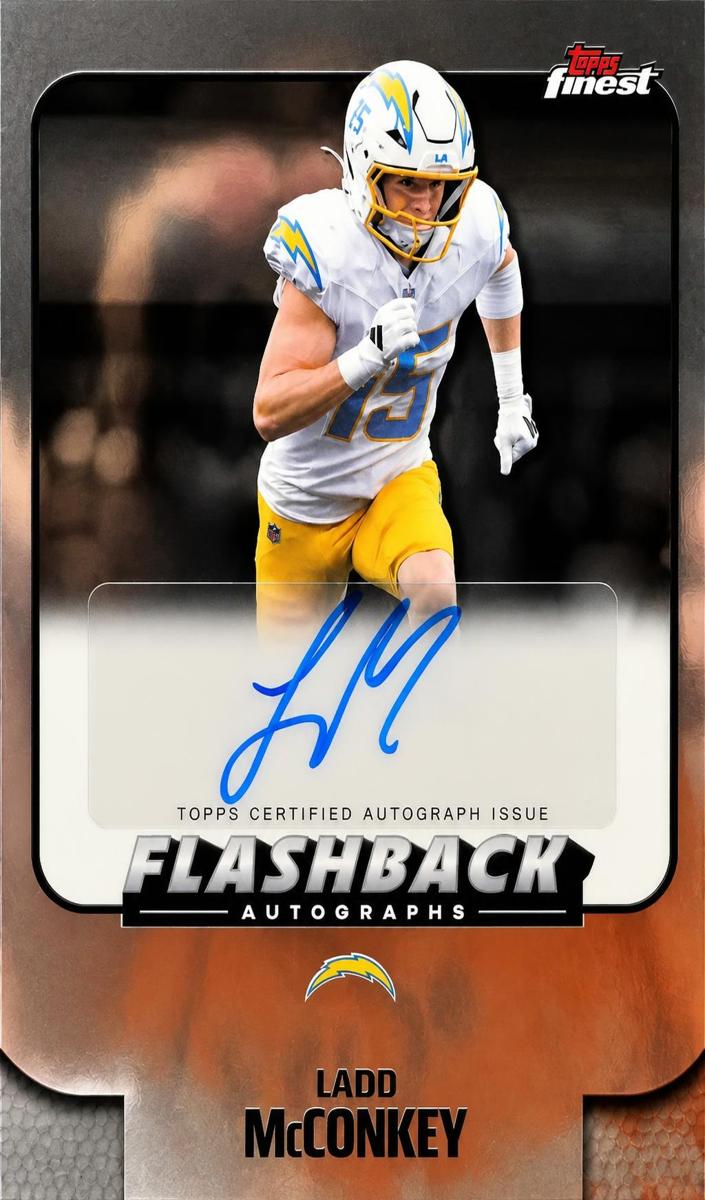 Ladd McConkey 2025 Topps Finest Flashback Autographs Football