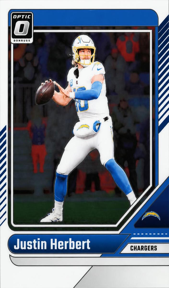 Justin Herbert 2024 Donruss Optic Football card