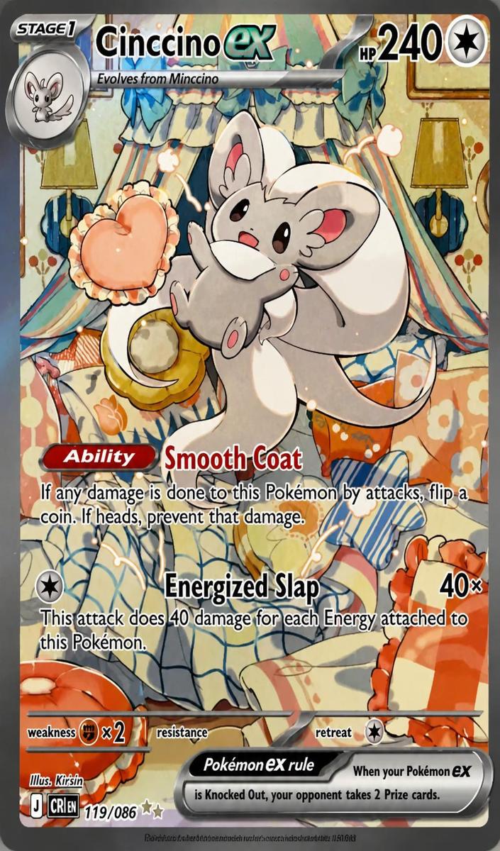 Cinccino EX 2026 Pokemon Mega Evolution Chaos Rising