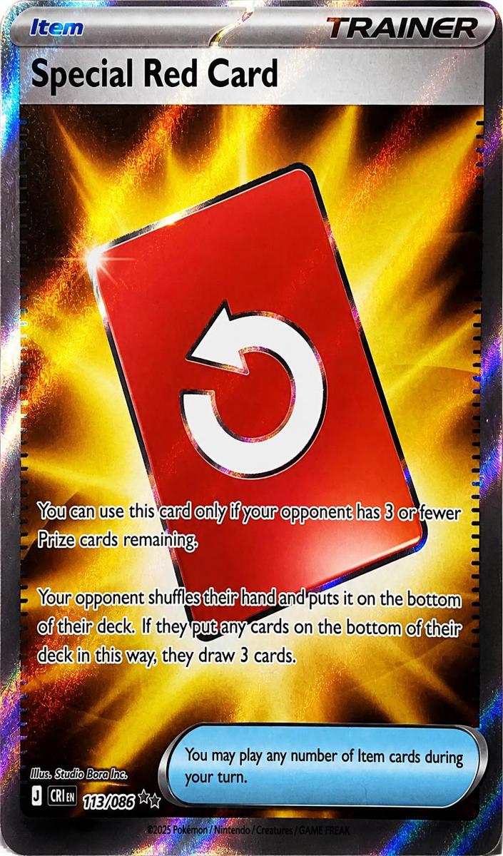 Special Red Card 2026 Pokemon Mega Evolution Chaos Rising