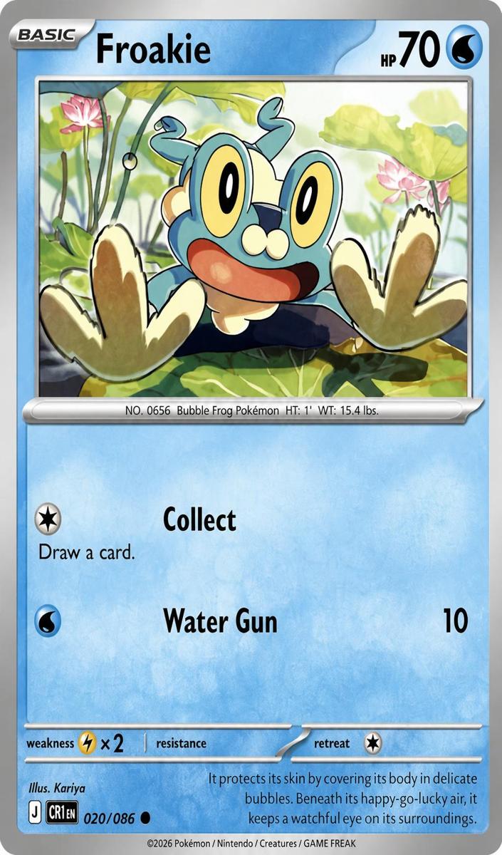 Froakie 2026 Pokemon Mega Evolution Chaos Rising