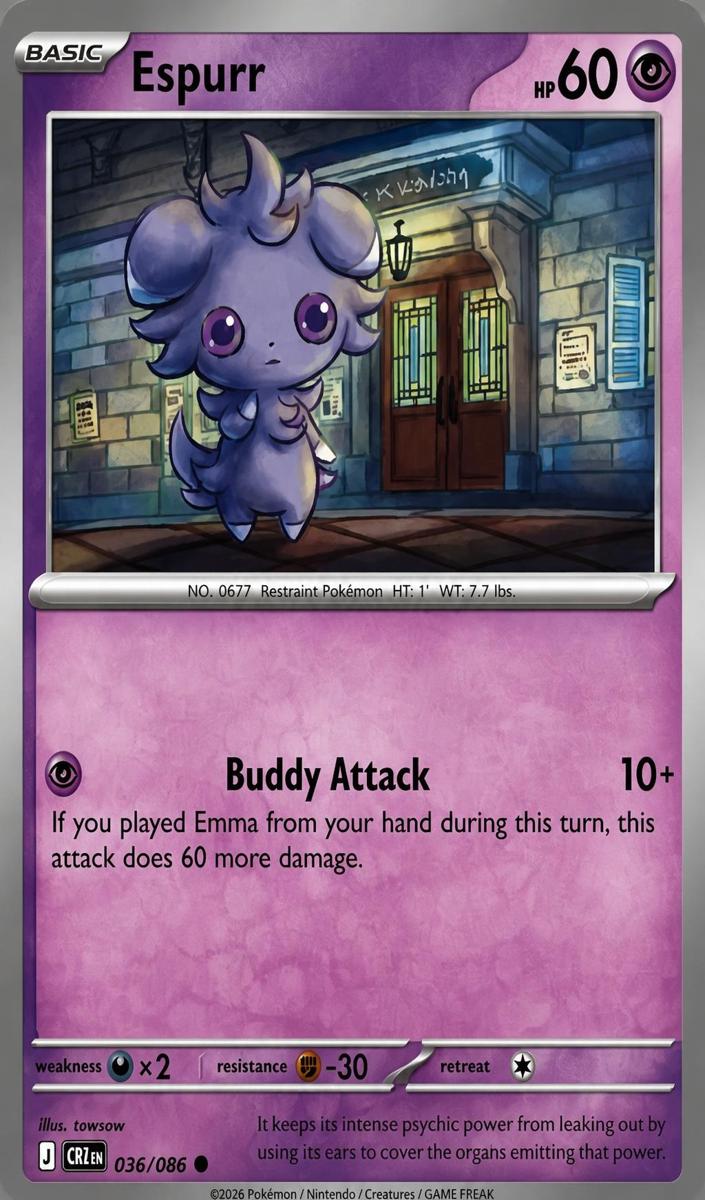 Espurr 2026 Pokemon Mega Evolution Chaos Rising