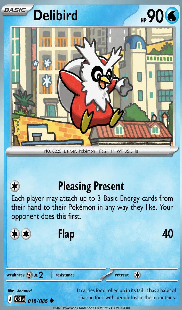 Delibird 2026 Pokemon Mega Evolution Chaos Rising