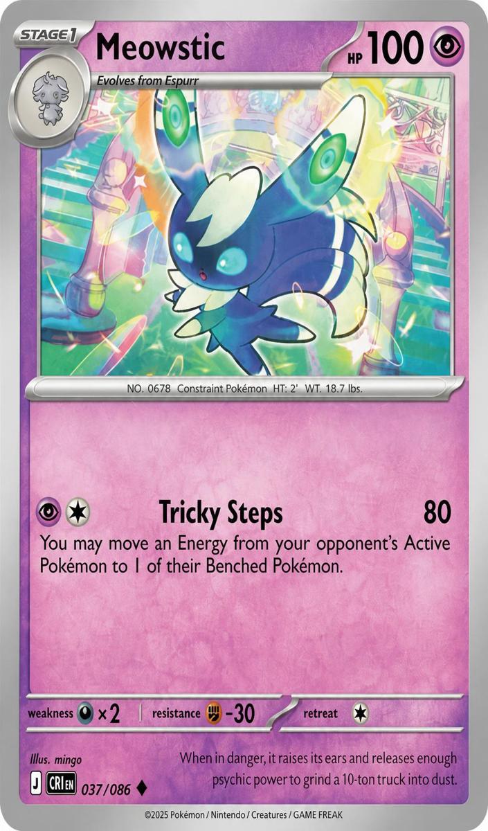 Meowstic 2026 Pokemon Mega Evolution Chaos Rising