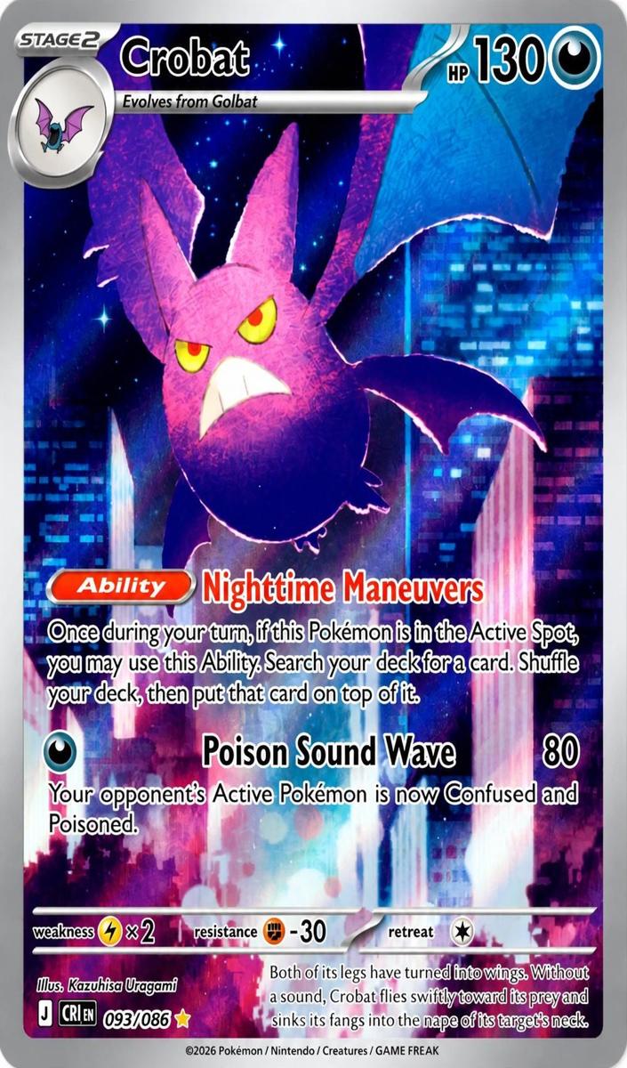 Crobat 2026 Pokemon Mega Evolution Chaos Rising