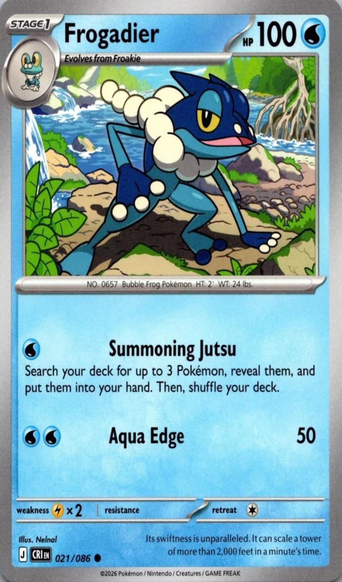 Frogadier 2026 Pokemon Mega Evolution Chaos Rising