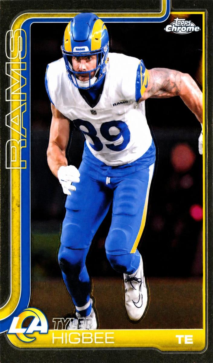 Tyler Higbee 2025 Topps Chrome Football card