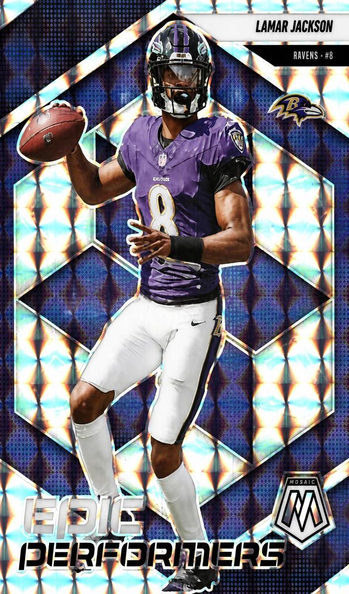 Lamar Jackson 2025 Mosaic Football card