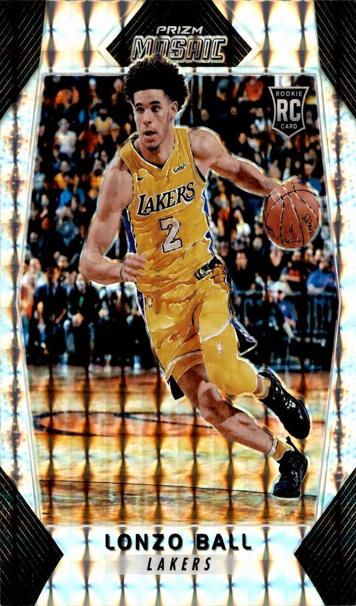 2017 Panini Prizm Mosaic Lonzo Ball #73 card