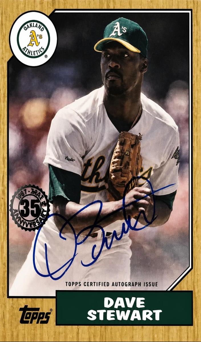 2022 Topps Dave Stewart #87BA-DST card
