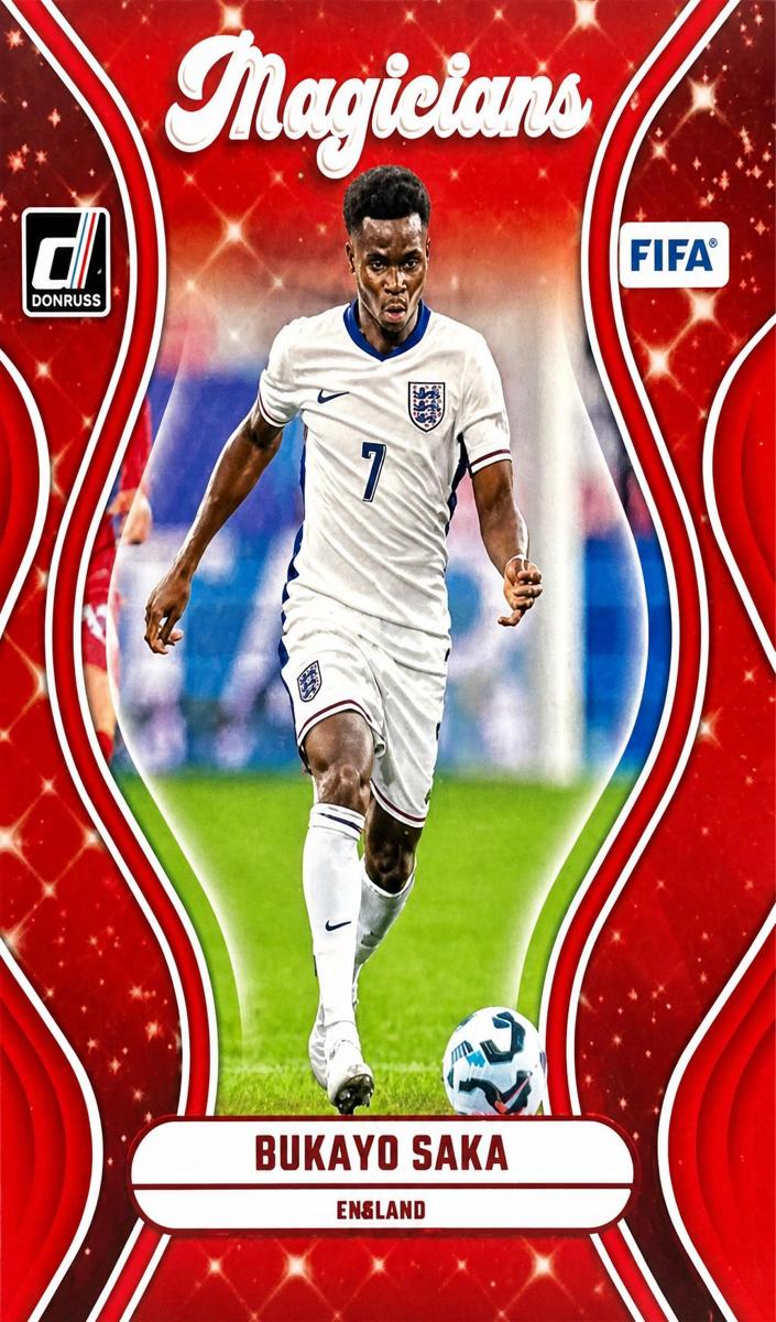 2024 Panini Donruss Bukayo Saka [Red] #1 card