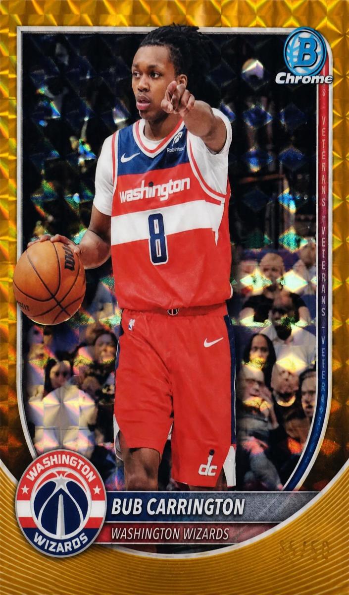 Bub Carrington 2025 Bowman Basketball card