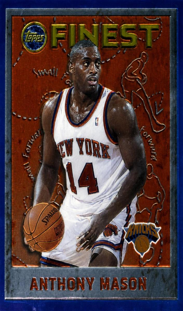 1995 Topps Finest Anthony Mason #184 card