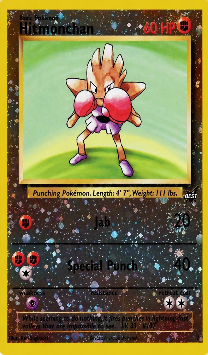 Hitmonchan 2003 Pokemon Best Of Game