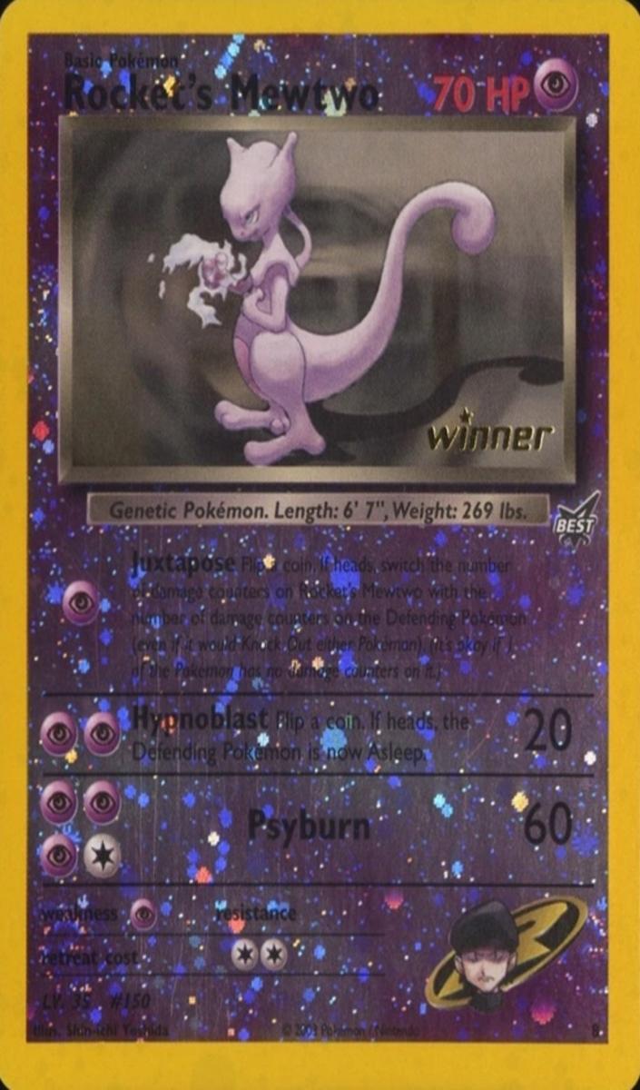 2003 Pokemon Foil #8 Mewtwo front