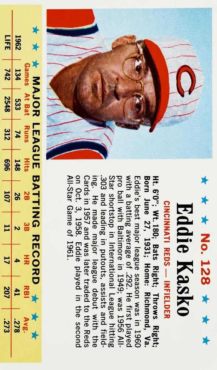 1963 Eddie Kasko #128