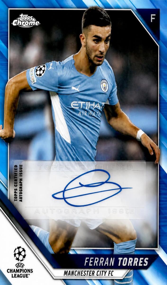 2021 Ferran Torres [Blue Refractor] #CA-FT