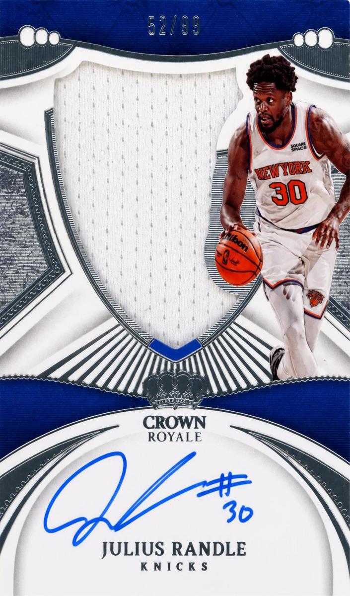 2022 Panini Crown Royale Julius Randle #S-JRD card