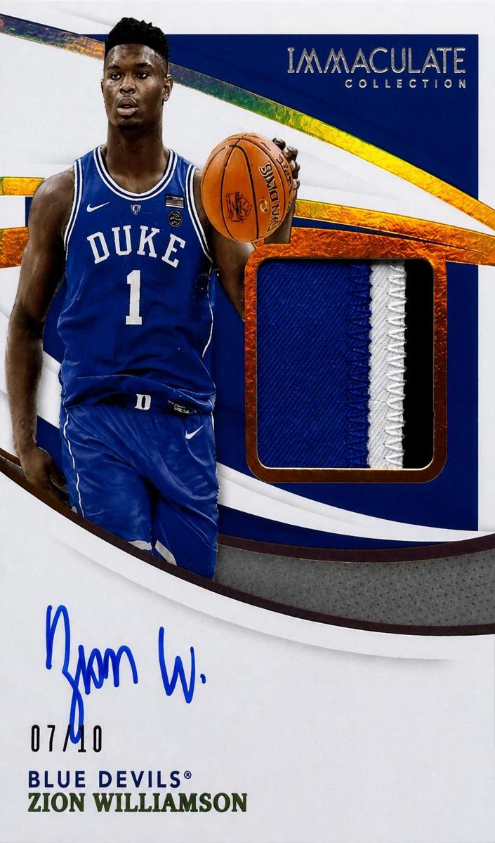2021 Panini Immaculate Collection Collegiate Zion Williamson [Gold] #ISP-ZW card