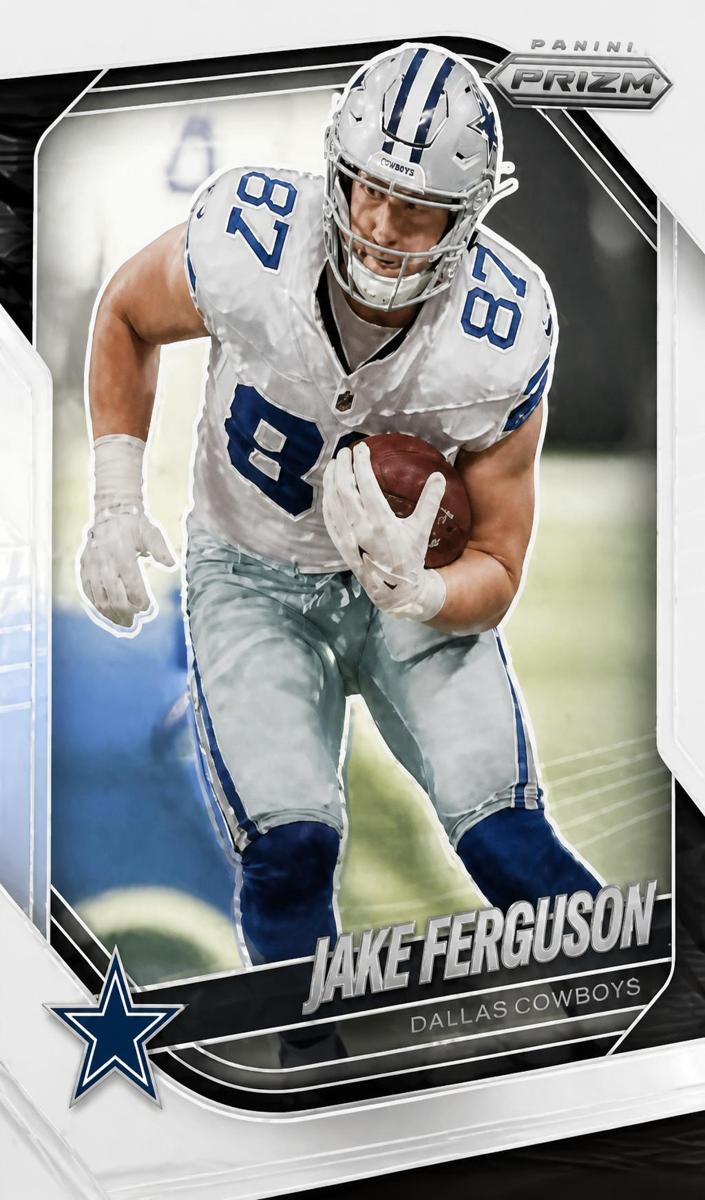 Jake Ferguson 2025 Prizm Football card