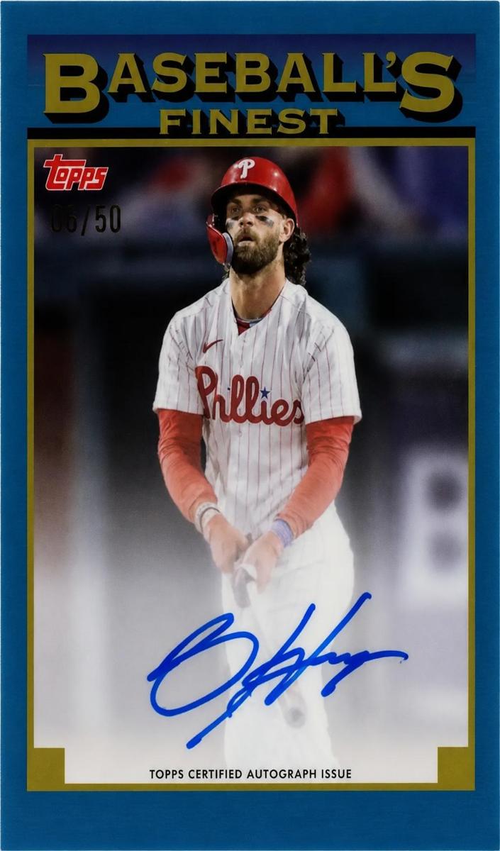 2024 Topps Finest Bryce Harper [Red] #93A-BH card