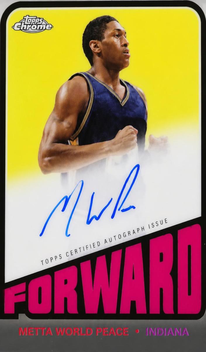 2023 Topps Chrome Metta World Peace #TA-MWP card