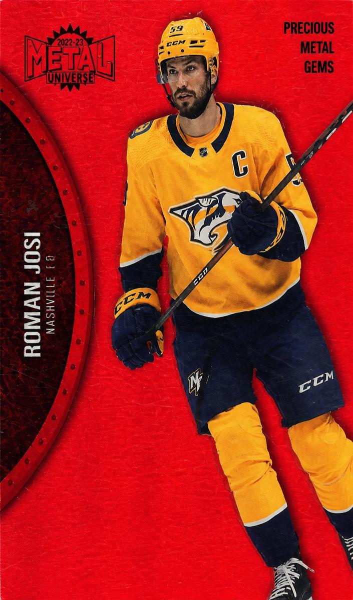 2021 Skybox Metal Universe Roman Josi [Purple Spectrum] #26 card
