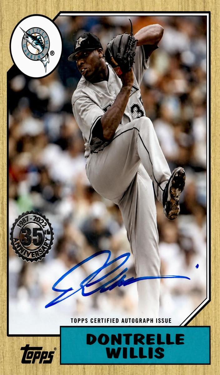 2022 Topps Dontrelle Willis #87BA-DWI card