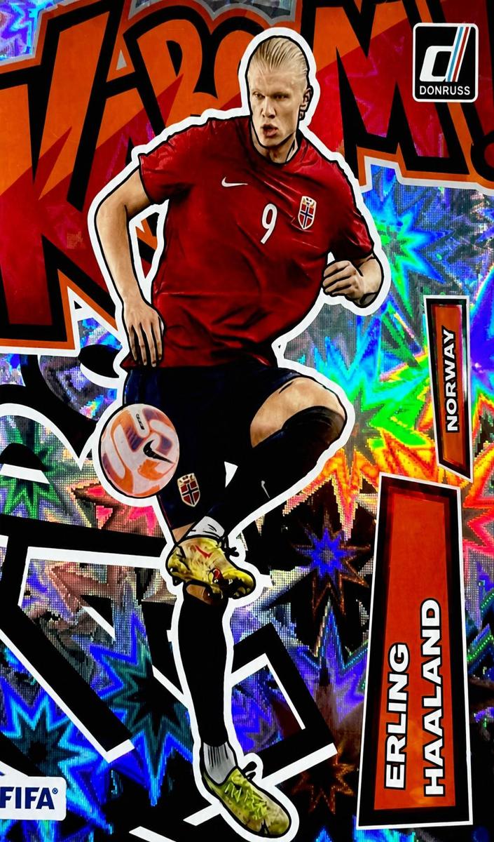 2022 Panini Donruss Kaboom Erling Haaland #15 card