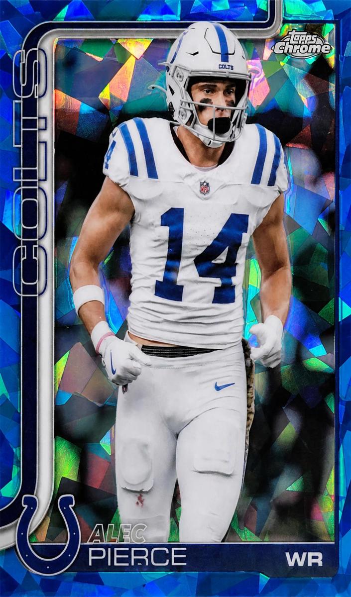 Alec Pierce 2025 Topps Chrome Sapphire Football