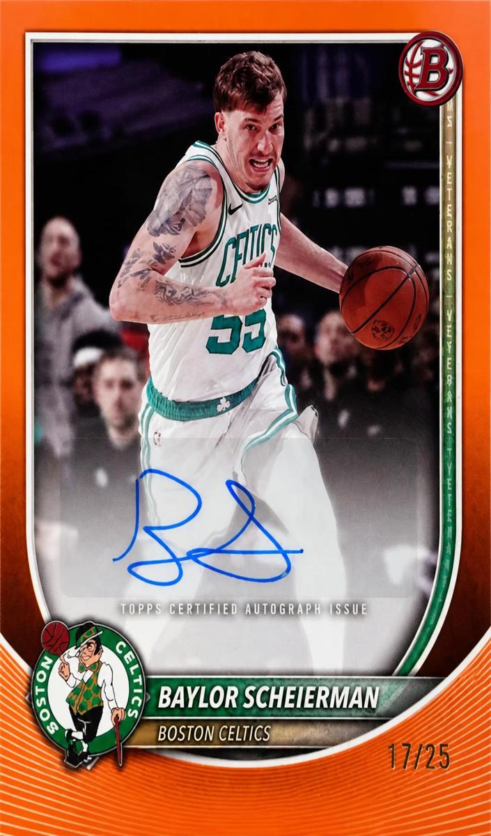 Baylor Scheierman 2025 Bowman Basketball card
