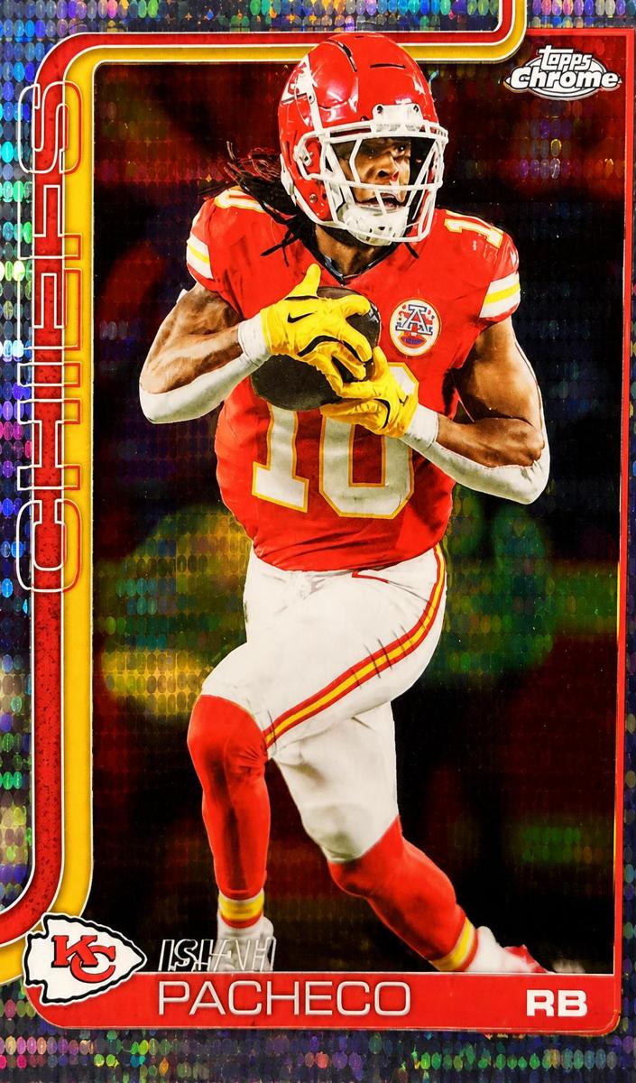 Isiah Pacheco 2025 Topps Chrome Football card