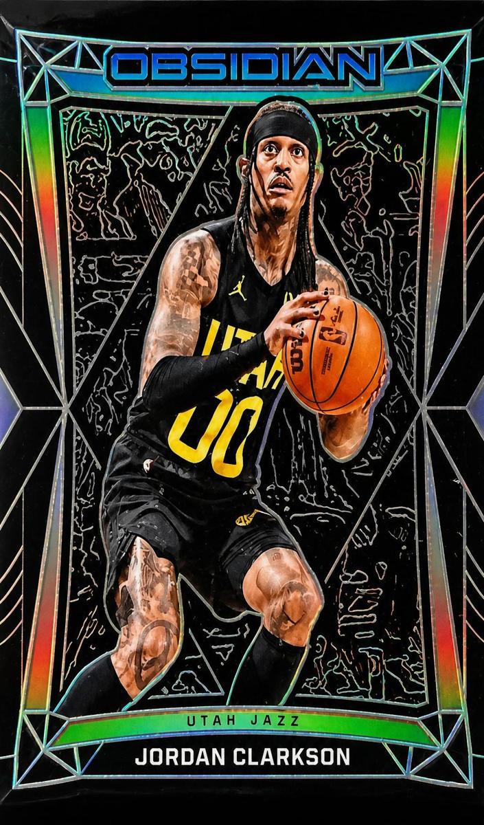 2023 Panini Obsidian Jordan Clarkson #128 card