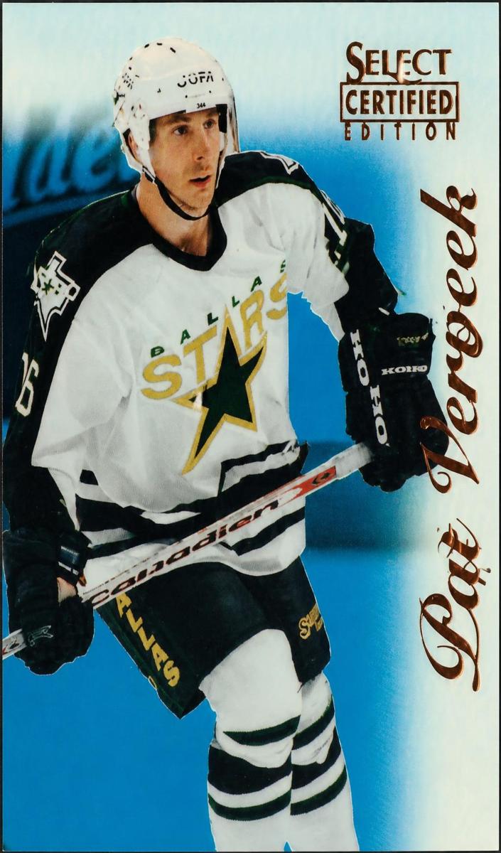 1996 Select Certified Pat Verbeek [Mirror Blue] #49 card