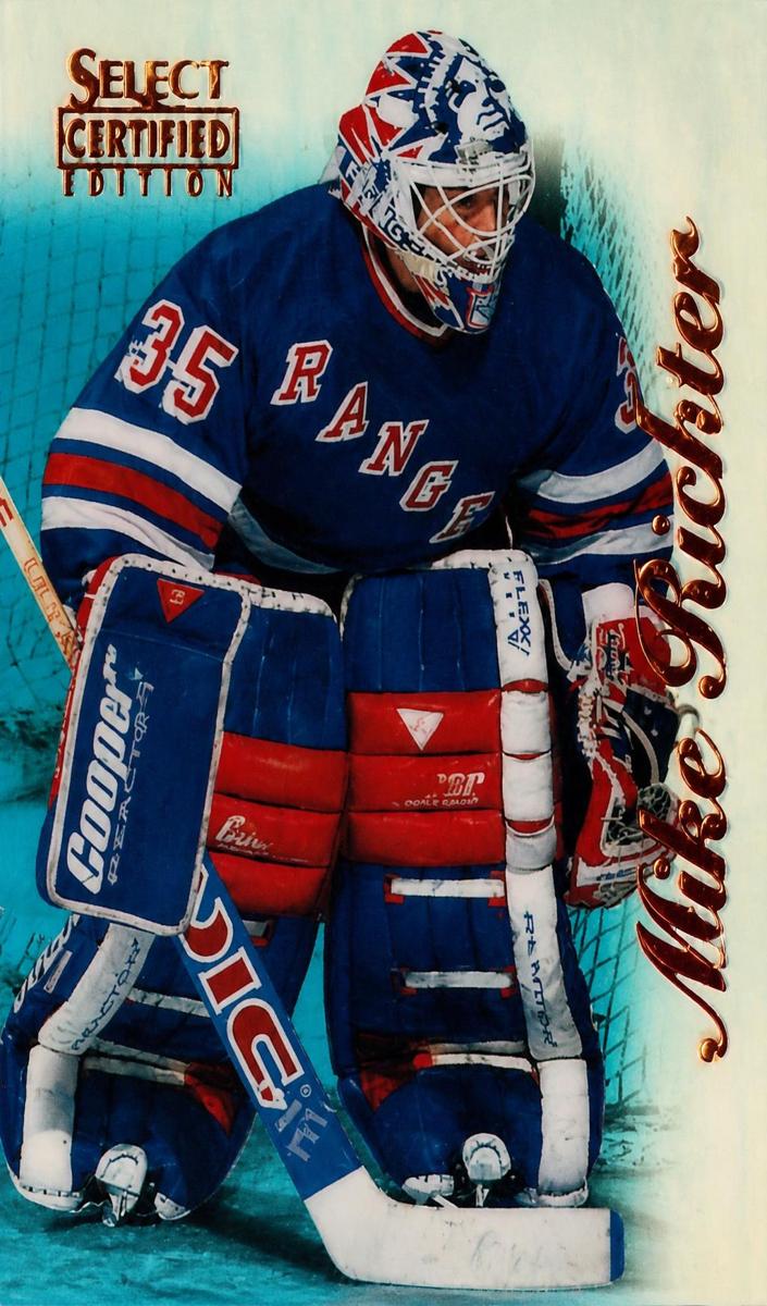 1996 Select Certified Mike Richter [Mirror Blue] #39 card