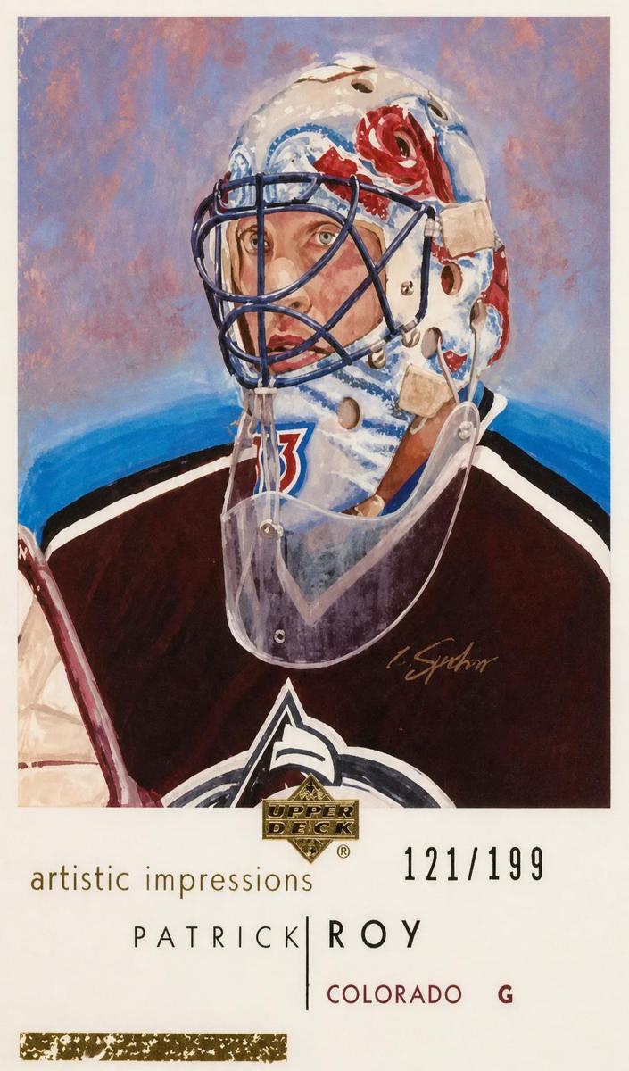 2002 Upper Deck Artistic Impressions Patrick Roy [Gold] #21 card