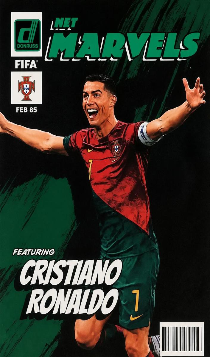 2022 Panini Donruss Cristiano Ronaldo [Orange] #18 card