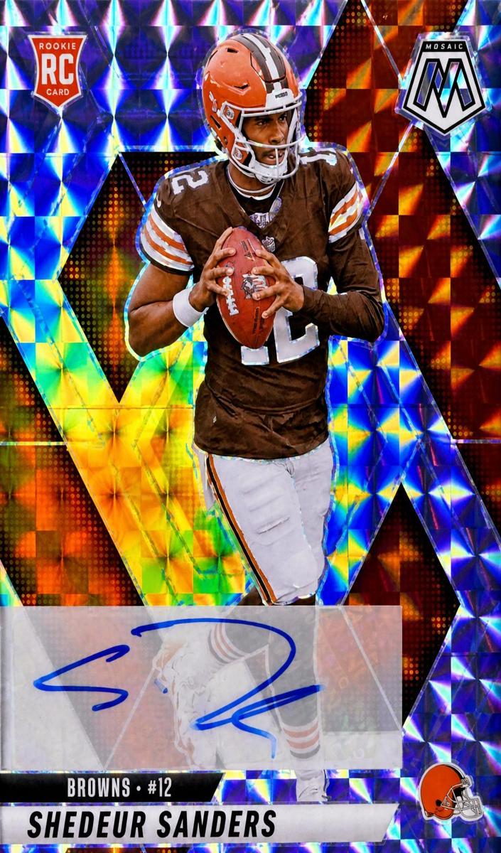 Shedeur Sanders 2025 Mosaic Football card