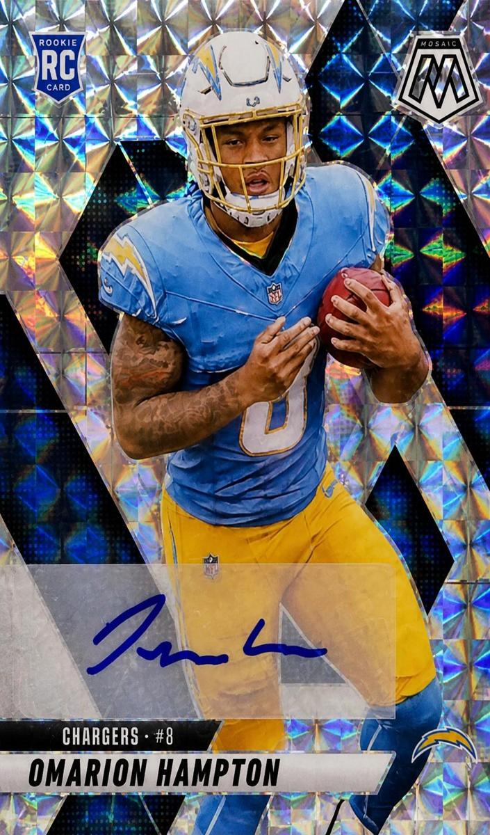 Omarion Hampton 2025 Mosaic Football card