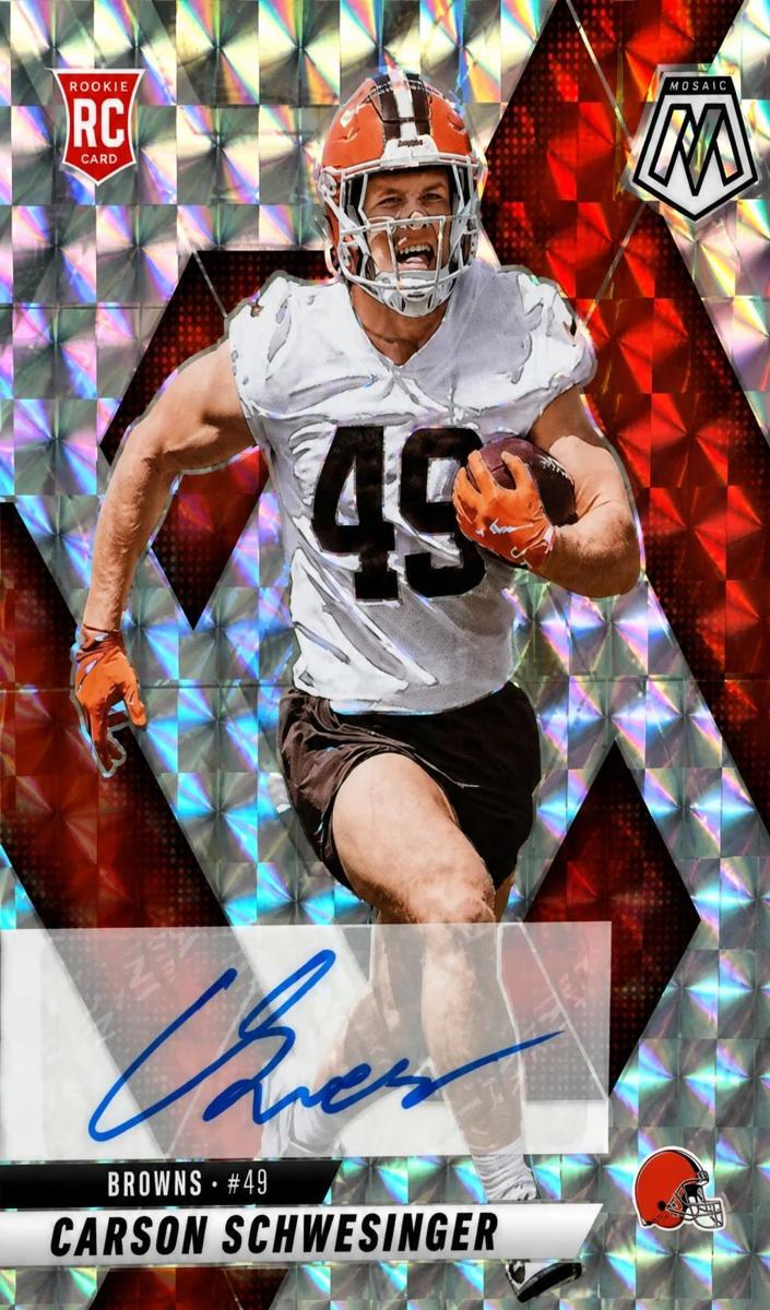 Carson Schwesinger 2025 Mosaic Football card